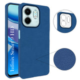 For Infinix Smart 9 HD Back Cover Case (Glass Like Camera Protection | Leather Feel | Minimalist Professional Grip)
