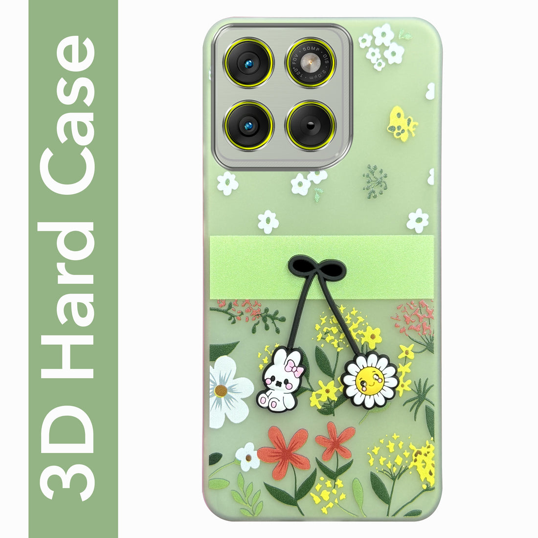 For Motorola Moto Edge 70 Back Cover Case (3D Cute Cartoons | Hard Back Side Soft | Matte Premium Finish | HD Printing)