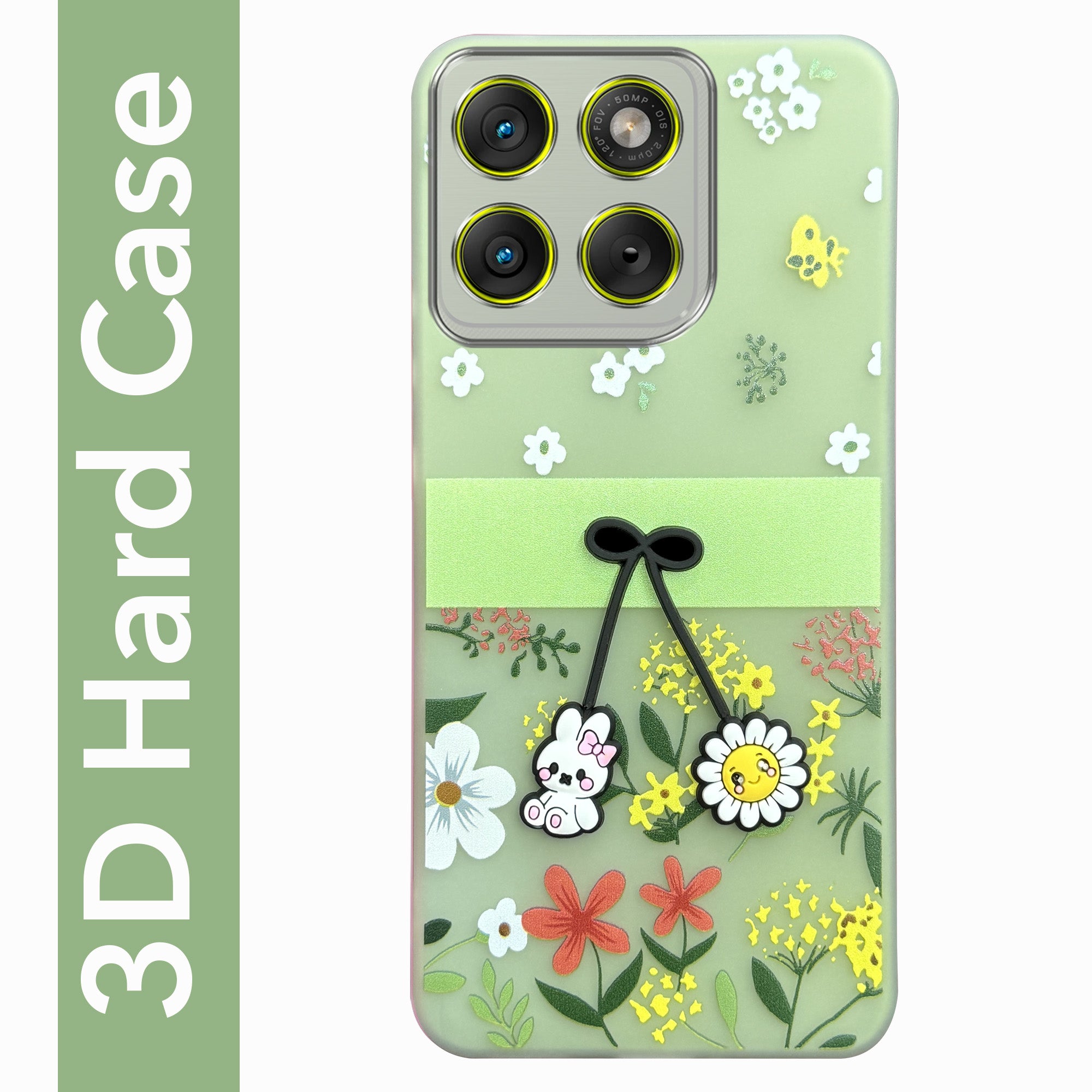 For Motorola Moto Edge 70 Back Cover Case (3D Cute Cartoons | Hard Back Side Soft | Matte Premium Finish | HD Printing)