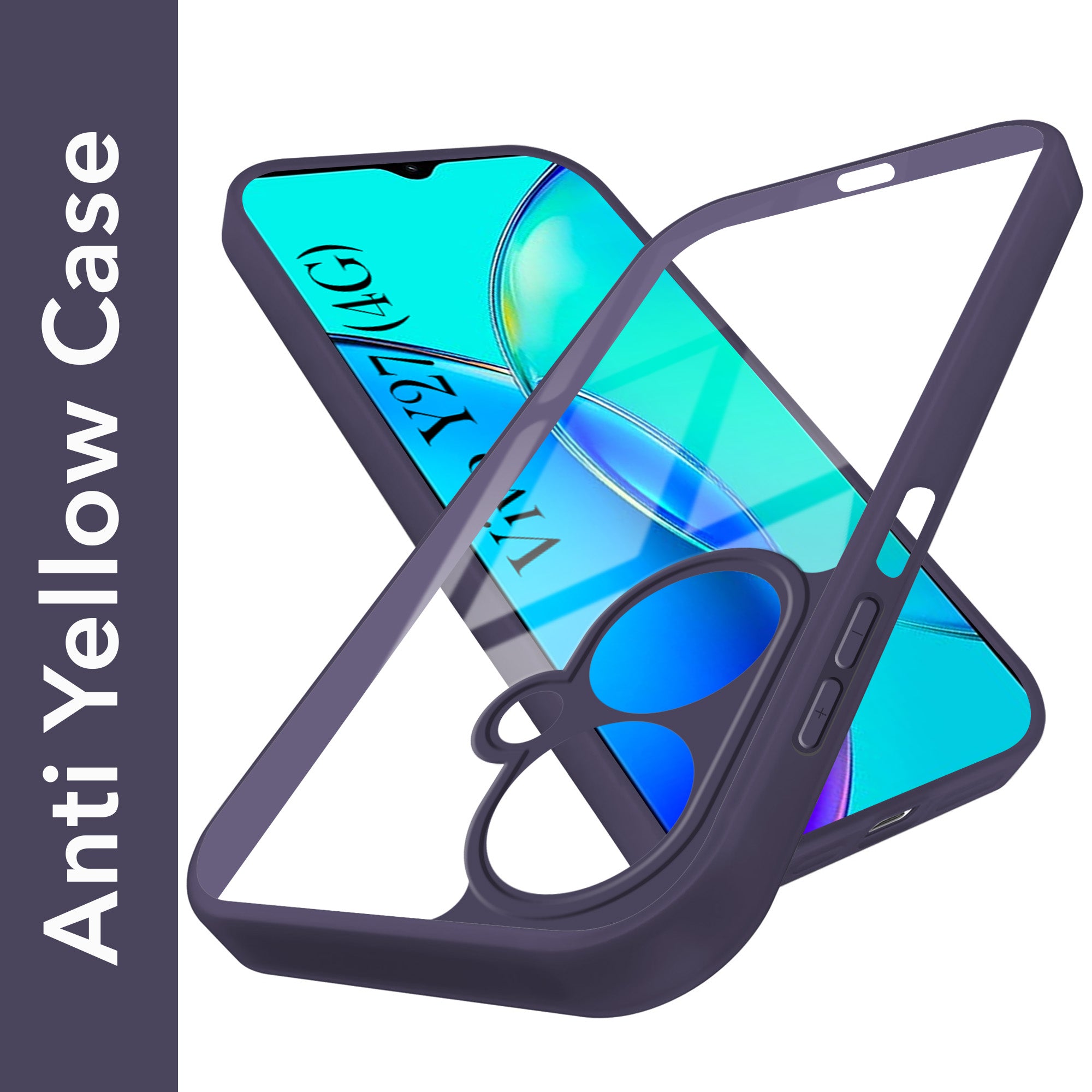 For Vivo Y27 Back Cover Case Ultra-Hybrid (Lifetime Anti Yellow | Anti Scratch | Crystal Clear Shockproof)