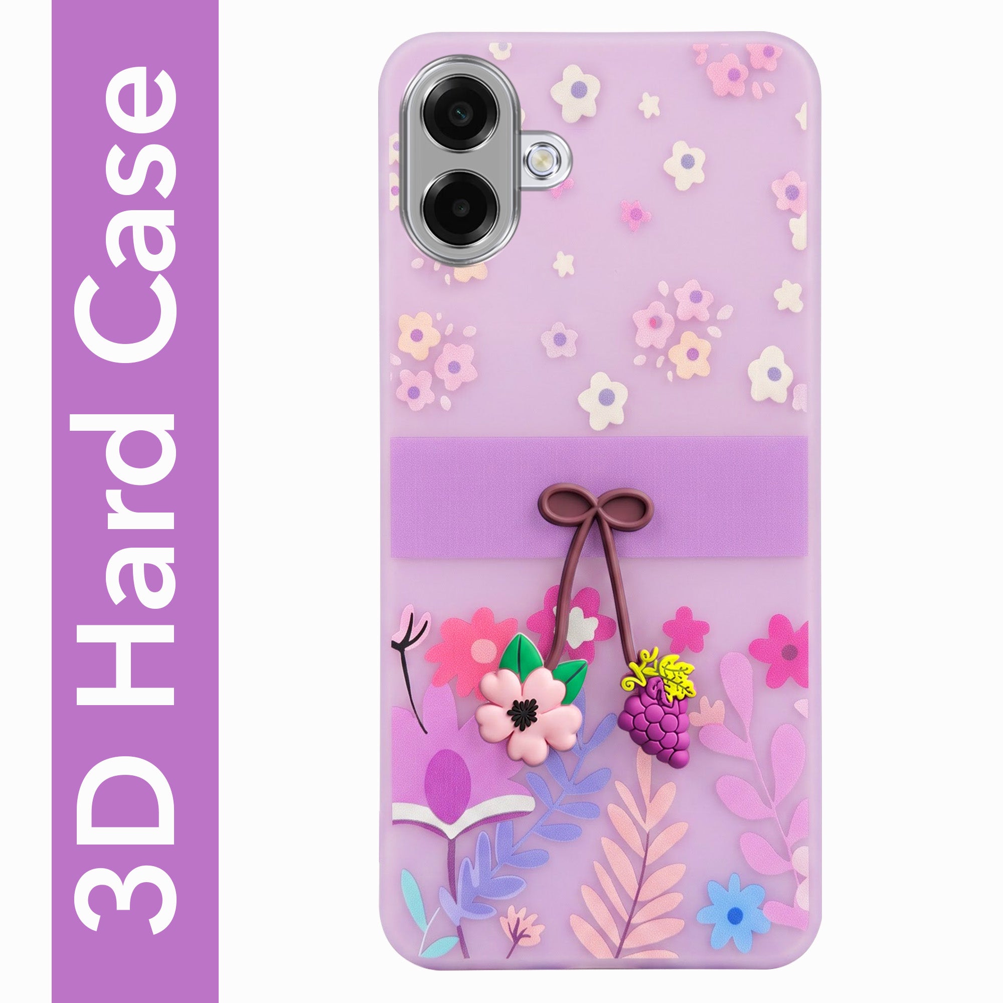 For Samsung A07 5G | F70e 5G Back Cover Case (3D Cute Cartoons | Hard Back Side Soft | Matte Premium Finish | HD Printing)