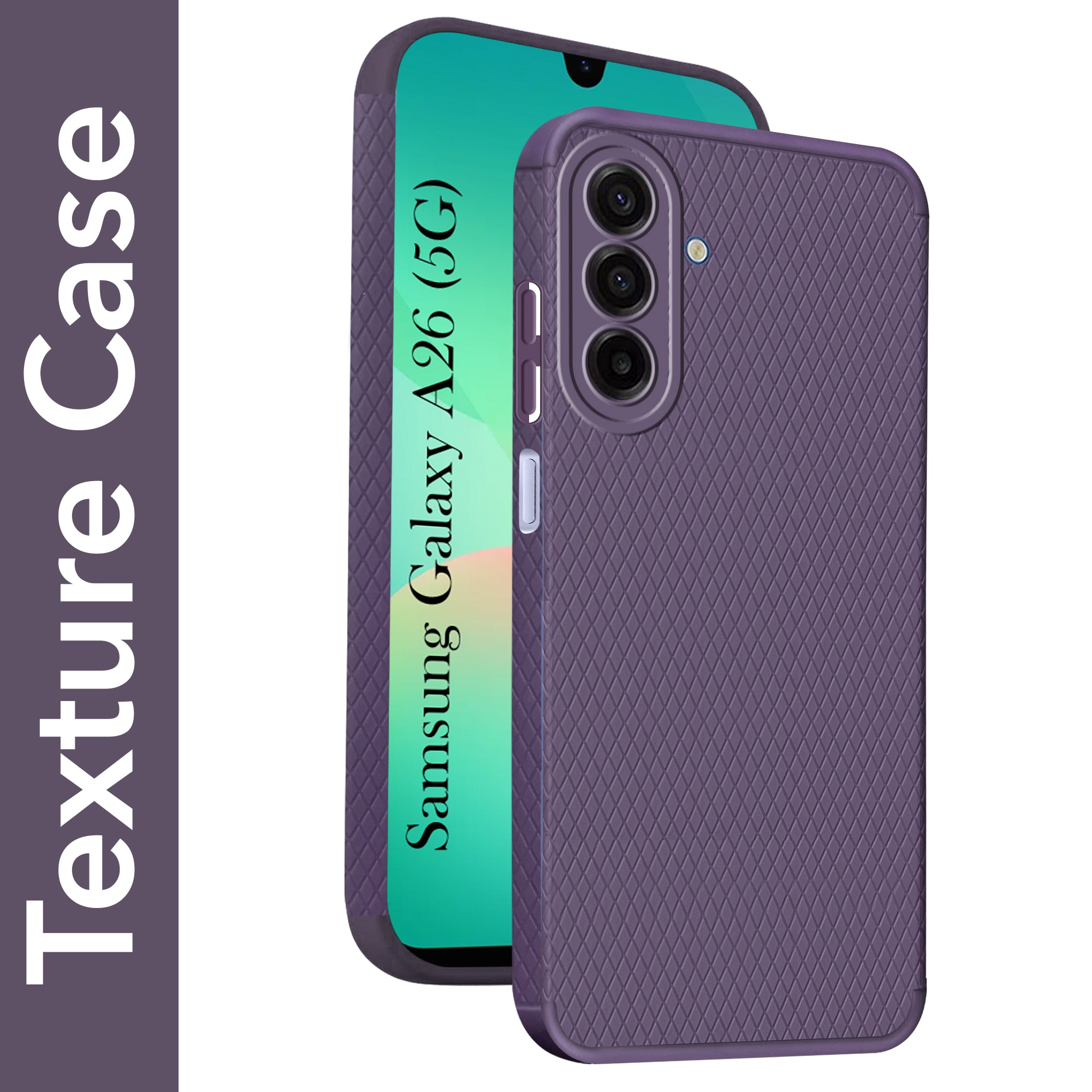 For Samsung Galaxy A26 5G Back Cover Case (Liquid Silicone | Side Grip | Camera Protection)