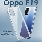 For Oppo F19 | F19s Back Cover Case (Hard Anti Yellow Clear Case | Drop & Camera Protection | Shockproof Polycarbonate)