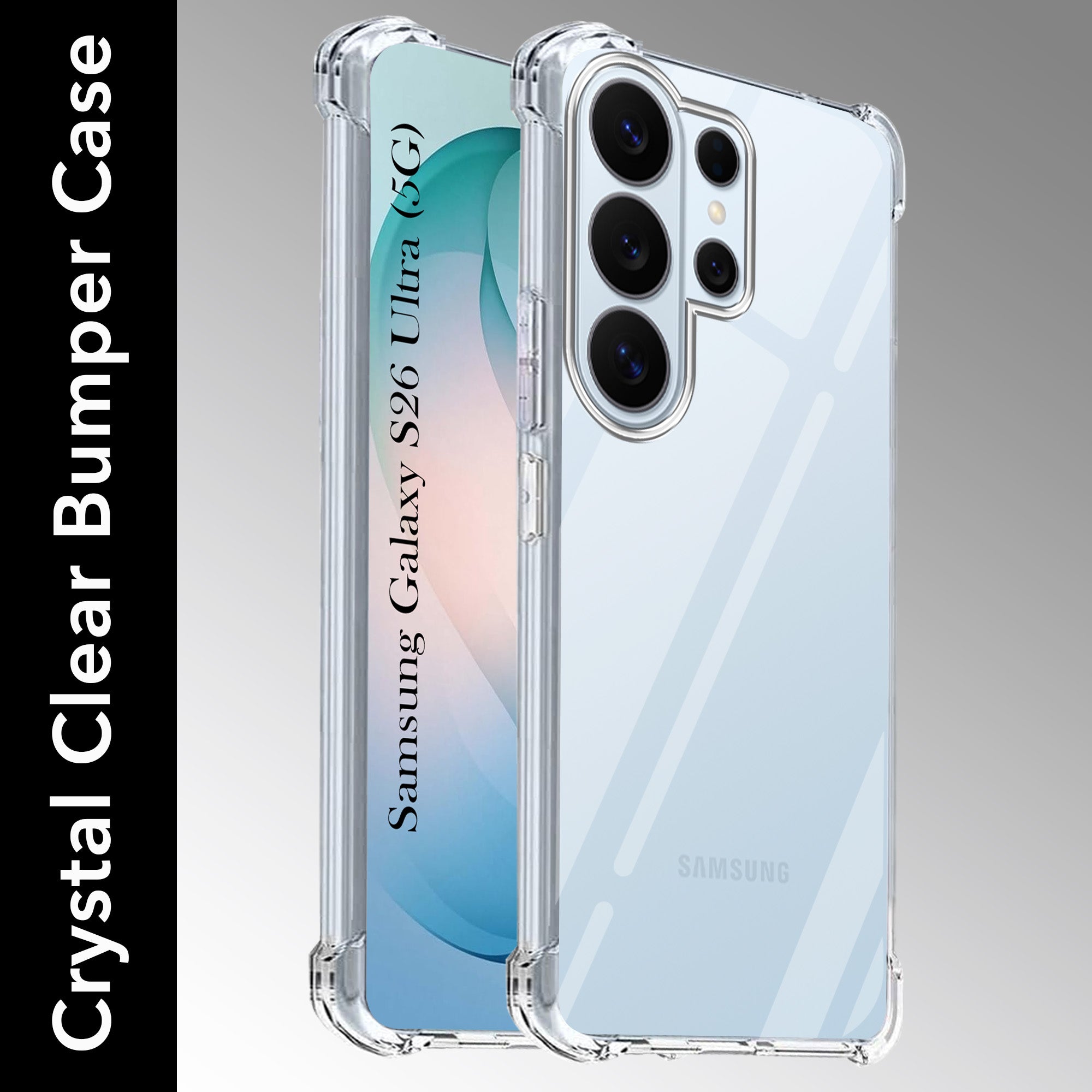 For Samsung Galaxy S26 Ultra Back Cover Shockproof Crystal-Clear  (Drop & Camera Protection | Hard Polycarbonate)