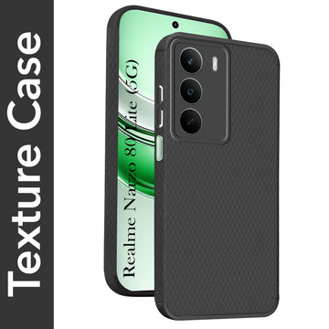 For Realme Narzo 80 Lite 5G Back Cover Case (Liquid Silicone | Side Grip | Camera Protection)