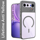 For Vivo X300 FE Back Cover Case Lifetime Anti-Yellow Clear (Camera Protection | Side Grip | Wireless MagSafe Compatible)