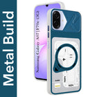 For Samsung Galaxy A07 5G | F70e 5G Metallic Back Cover Case (Metallic Camera Protection & Buttons | Translucent Milky Shade | Hard Polycarbonate)