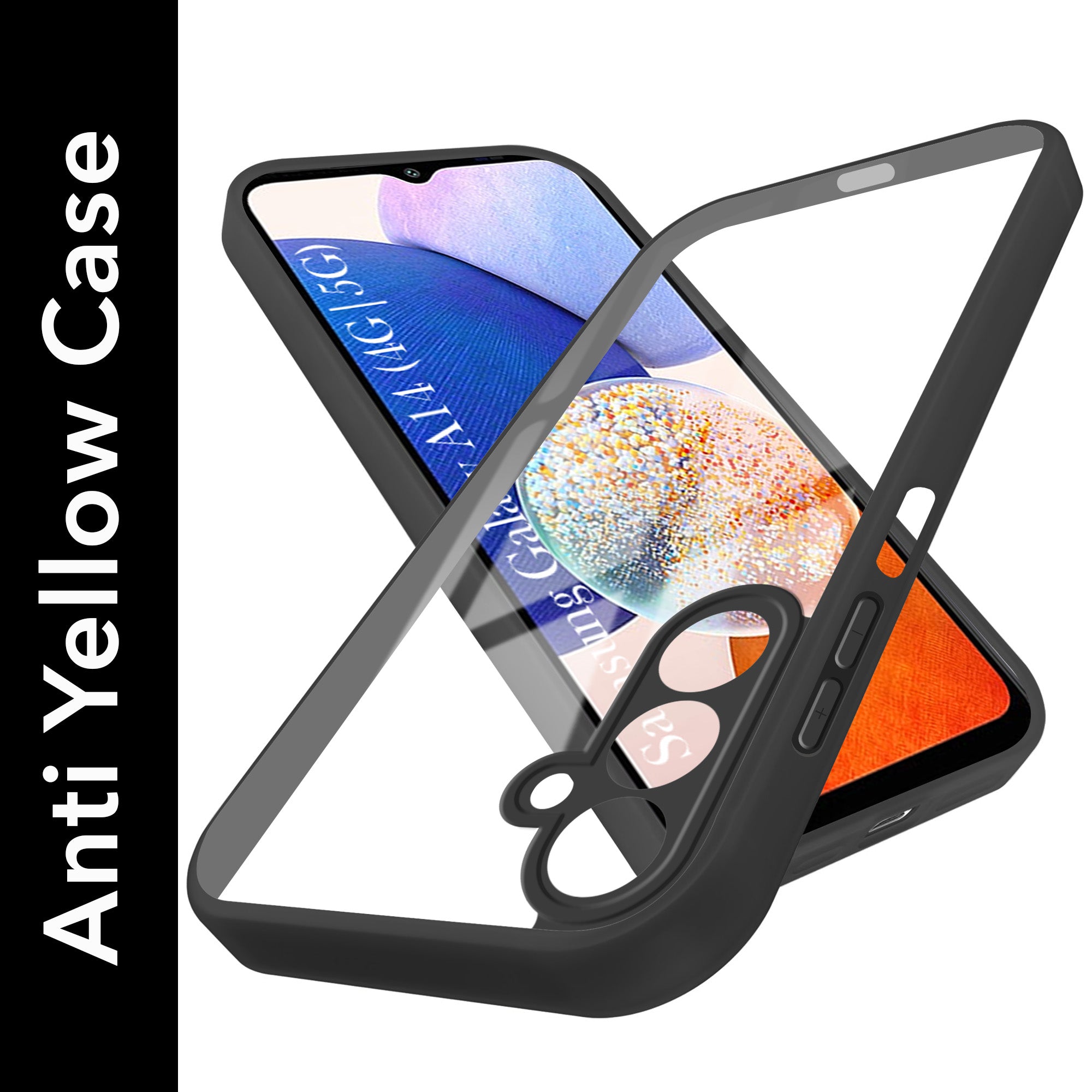 For Samsung Galaxy A14 4G | 5G Back Cover Case Ultra-Hybrid (Lifetime Anti Yellow | Anti Scratch | Crystal Clear Shockproof)