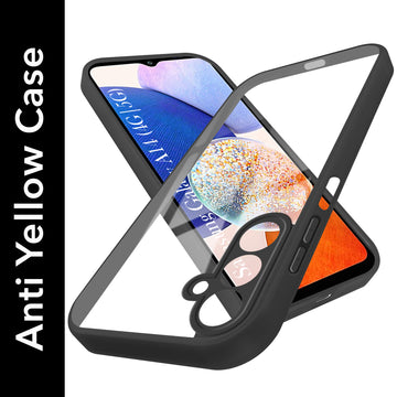 For Samsung Galaxy A14 4G | 5G Back Cover Case Ultra-Hybrid (Lifetime Anti Yellow | Anti Scratch | Crystal Clear Shockproof)
