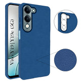 For Vivo Y19 | Vivo Y19e | Vivo T4 Lite Back Cover Case (Glass Like Camera Protection | Leather Feel | Minimalist Professional Grip)