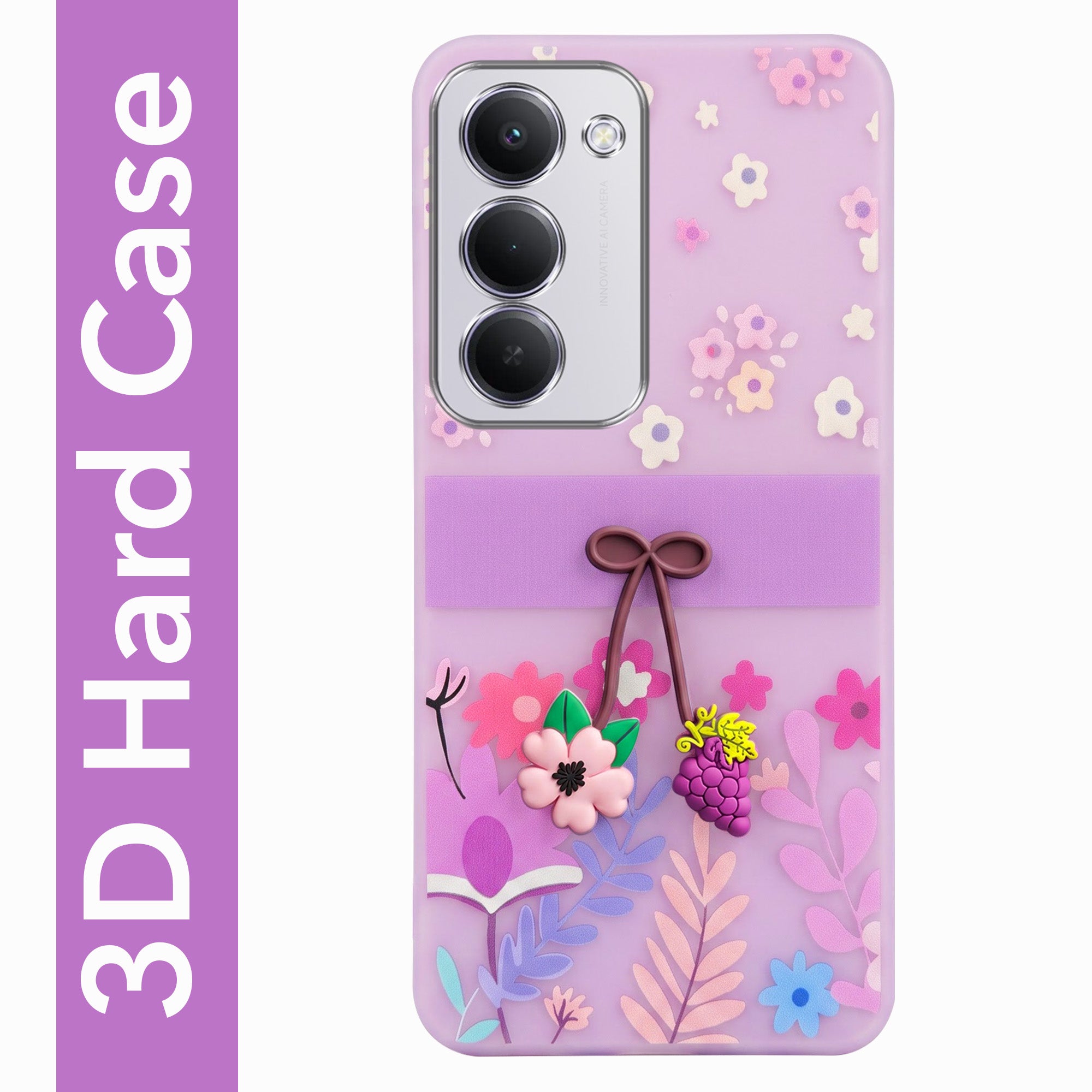 For Redmi 15 Back Cover Case (3D Cute Cartoons | Hard Back Side Soft | Matte Premium Finish | HD Printing)