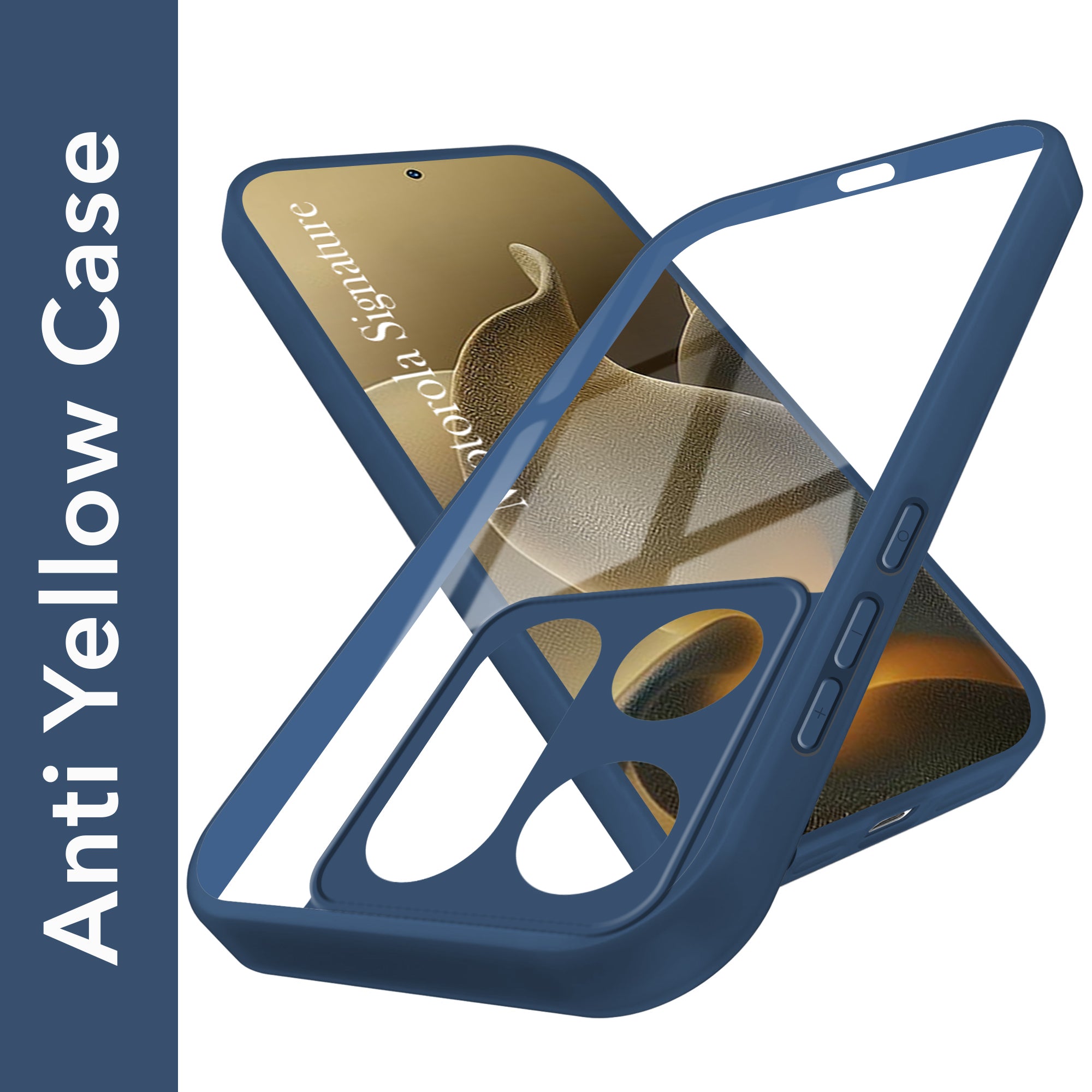 For Motorola Moto Signature 5G Back Cover Case Ultra-Hybrid (Lifetime Anti Yellow | Anti Scratch | Crystal Clear Shockproof)