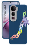 For Vivo Y400 Pro Back Cover Case ( Wrist Hanging Chain | Teddy Bracelet Charms | Dual Color Matte Finish | Full Camera Protection | Sleek and Professional)