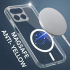For Realme 16T 5G Back Cover Case Lifetime Anti-Yellow MagSafe Compatible Clear (Sleek Hard Crystal | Shockproof and Camera Protection)