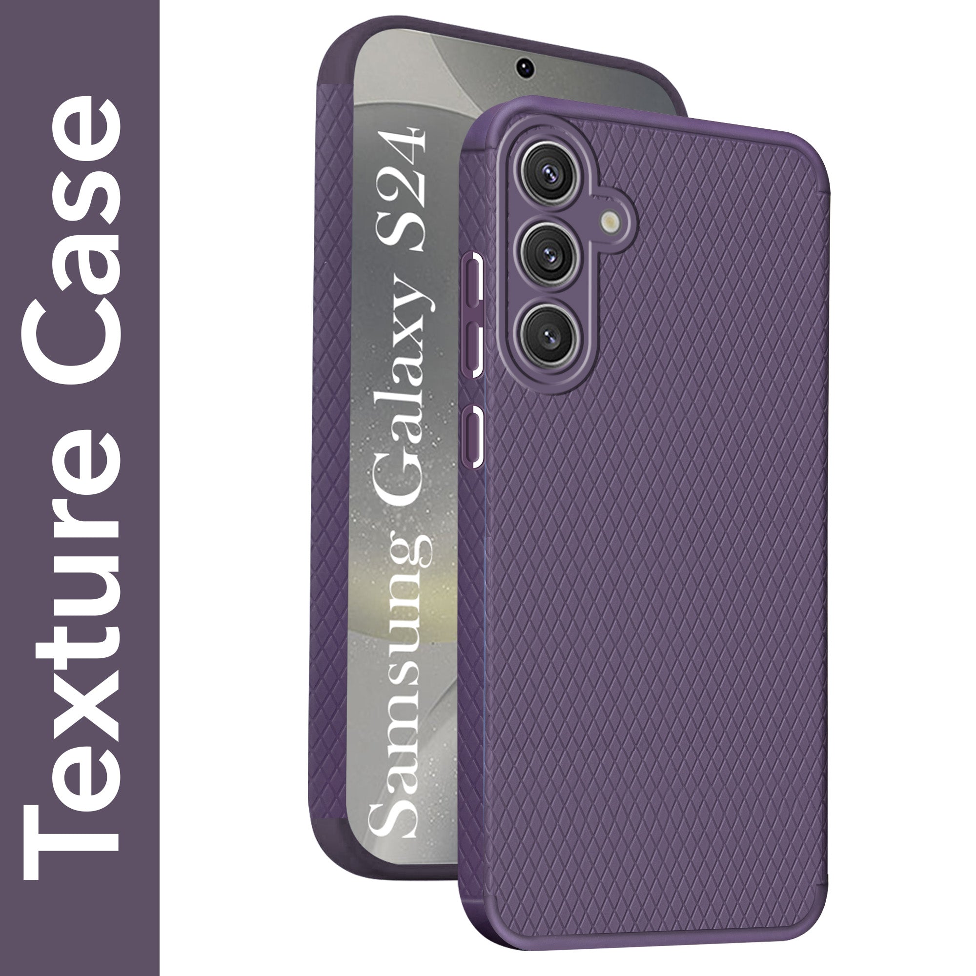 For Samsung Galaxy S24 Back Cover Case (Liquid Silicone | Side Grip | Camera Protection)