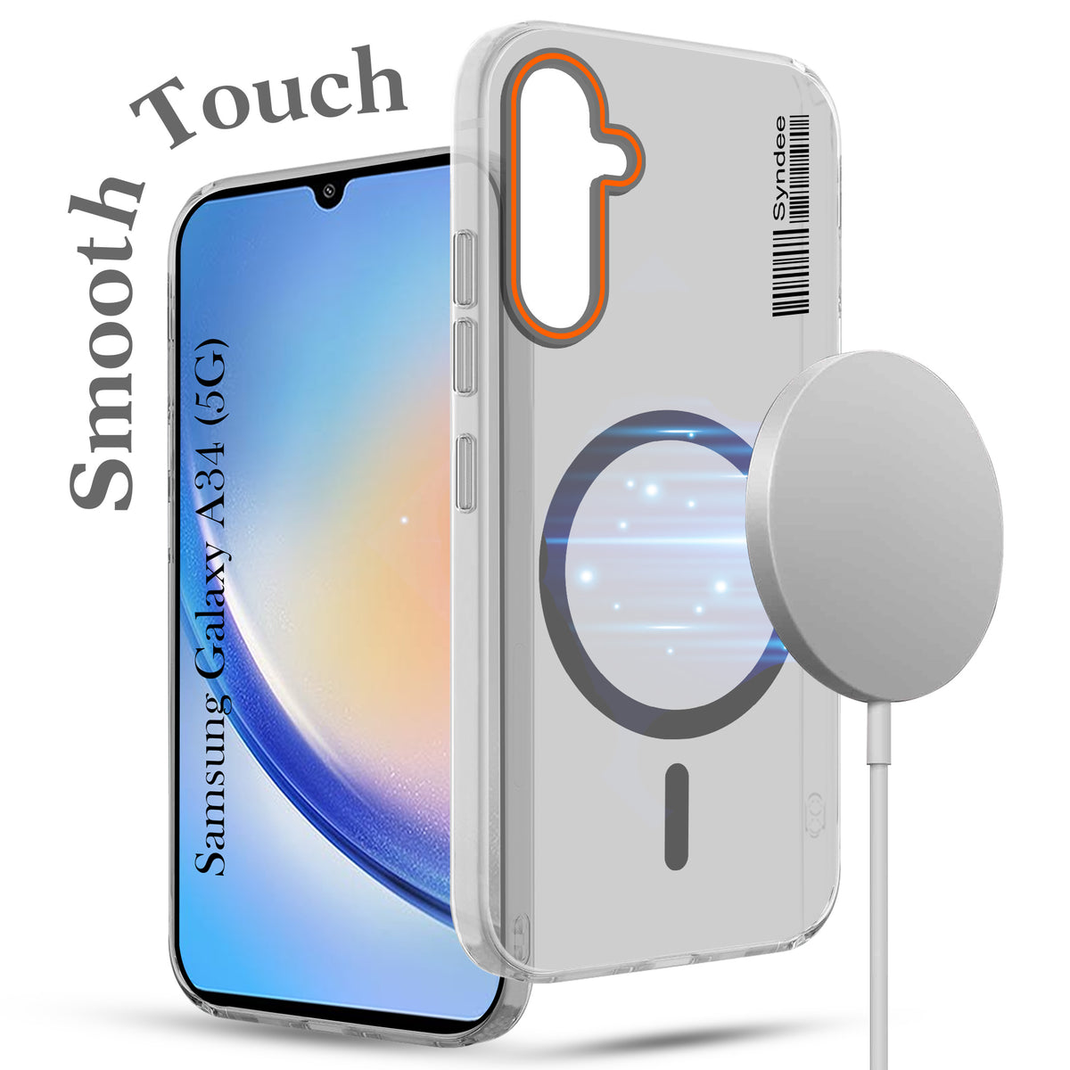 For Samsung Galaxy A34 5G Back Cover Case (Soft Touch | Camera Bump Protection | MagSafe Compatible | Matte Finish)