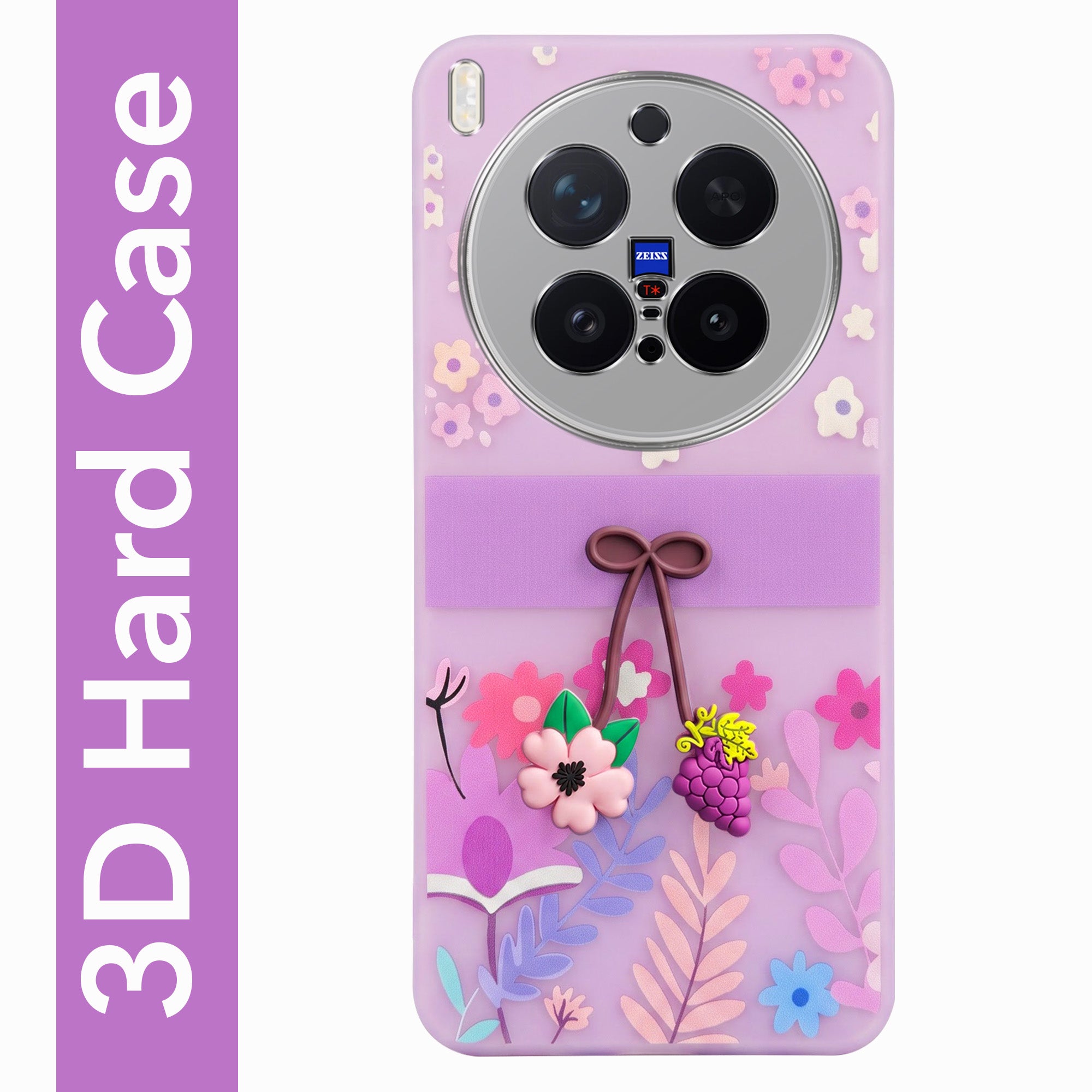 For Vivo X300 Pro Back Cover Case (3D Cute Cartoons | Hard Back Side Soft | Matte Premium Finish | HD Printing) (Copy)