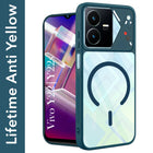 For Vivo Y22 | Vivo Y22s Back Cover Case Lifetime Anti-Yellow Clear (Camera Protection | Side Grip | Wireless MagSafe Compatible)