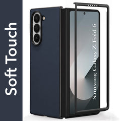 For Samsung Galaxy Z Fold 6 5G Premium Cover Case (Soft Leather Touch | Interior Protective Cloth | Slim 360* Protection)
