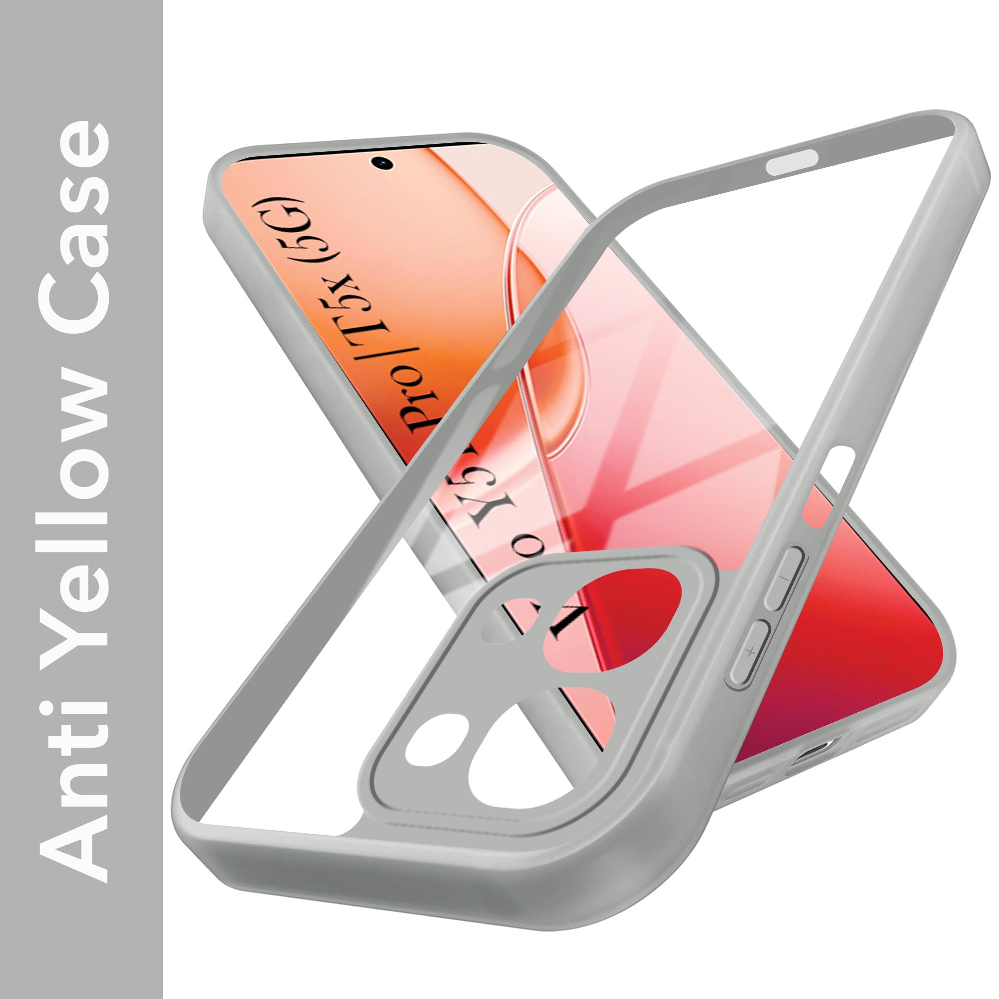 For Vivo Y51 Pro 5G | Vivo T5x Back Cover Case Ultra-Hybrid (Lifetime Anti Yellow | Anti Scratch | Crystal Clear Shockproof)