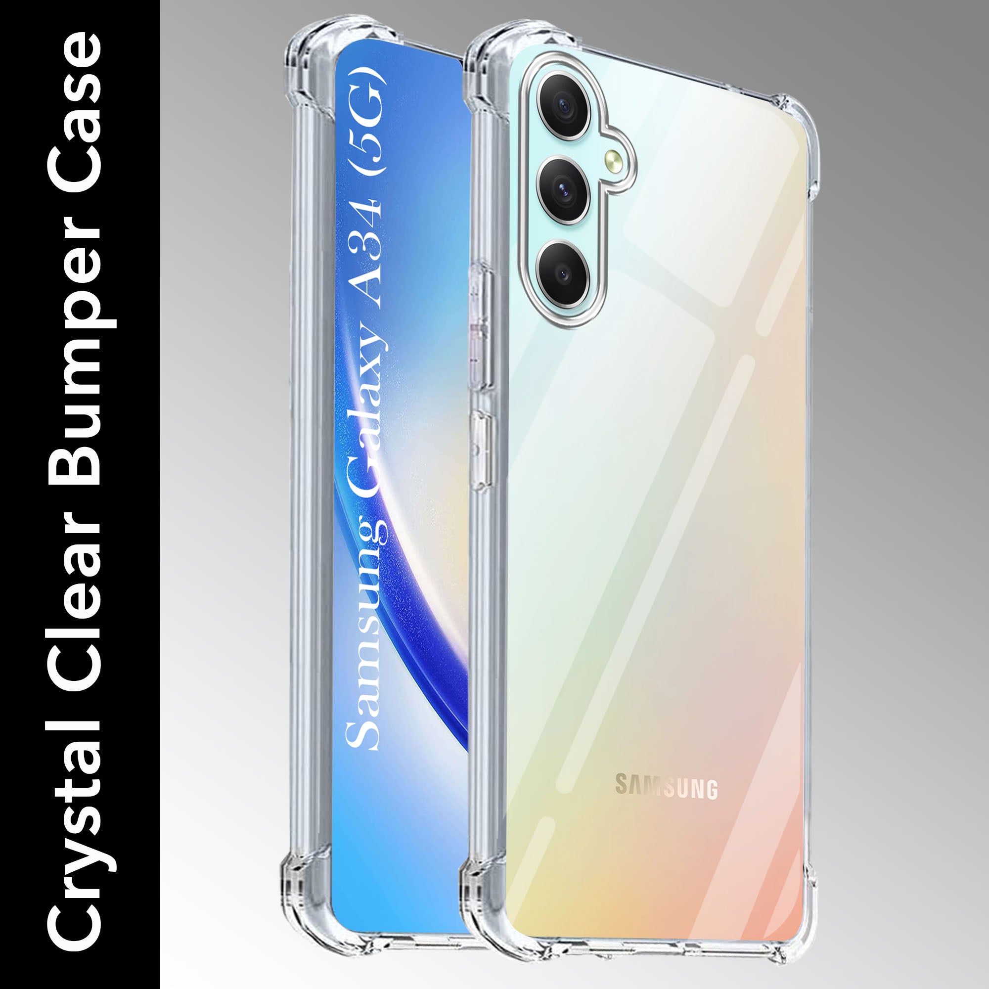 For Samsung Galaxy A34 5G Back Cover Shockproof Crystal-Clear (Drop & Camera Protection | Hard Polycarbonate)