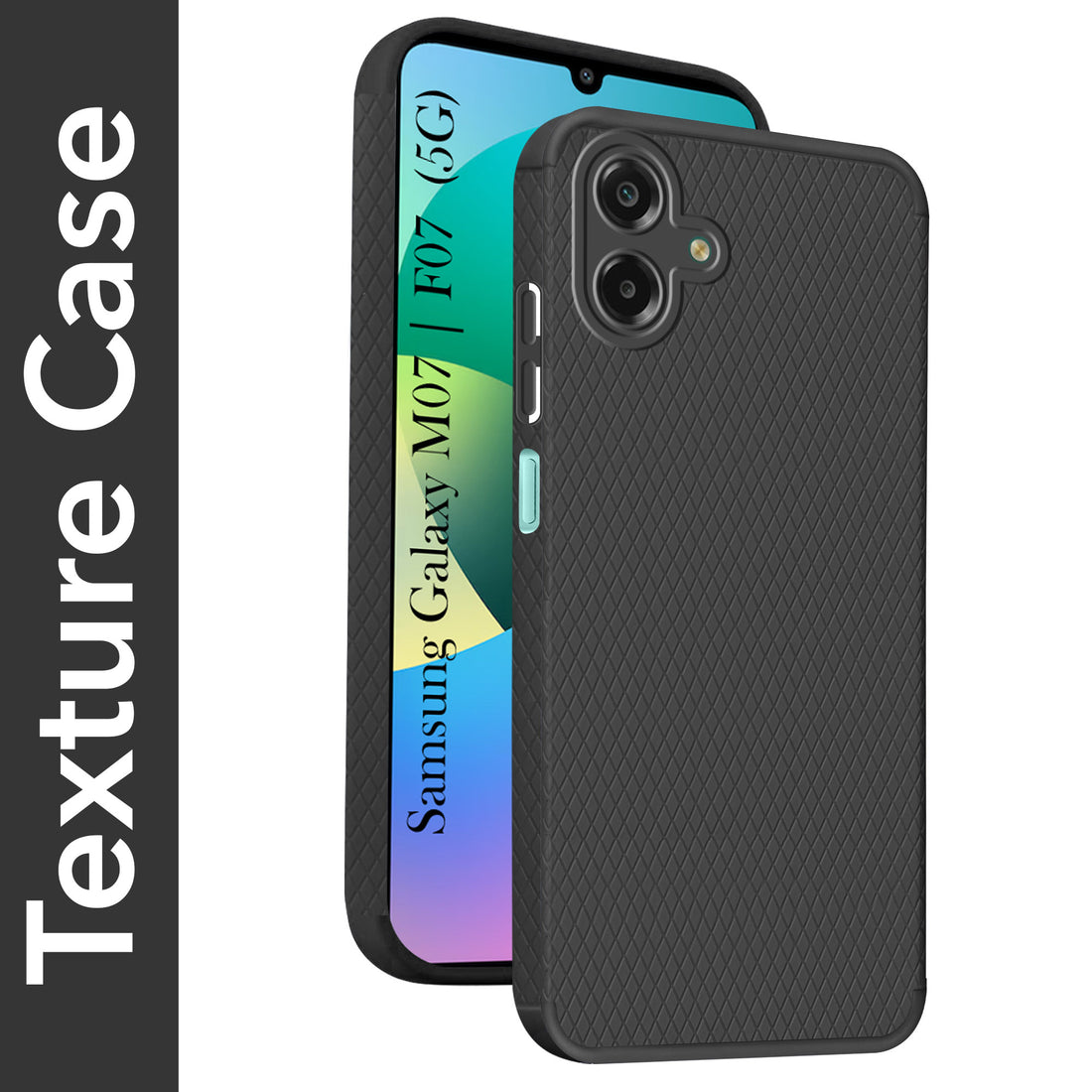 For Samsung Galaxy M07 | Samsung Galaxy F07 Back Cover Case Liquid Silicone (Camera Protection | Side Grip Texture | Soft and Flexible)