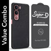 For Vivo Y31 5G Combo (Textured Grip Design | Micro-Fiber Cloth Inside | Oleophobic Coating Screen Glass)