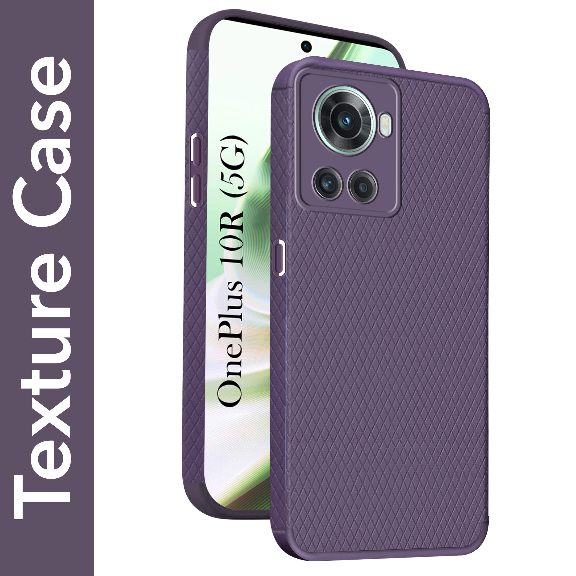 For OnePlus 10R Back Cover Case (Liquid Silicone | Side Grip | Camera Protection)