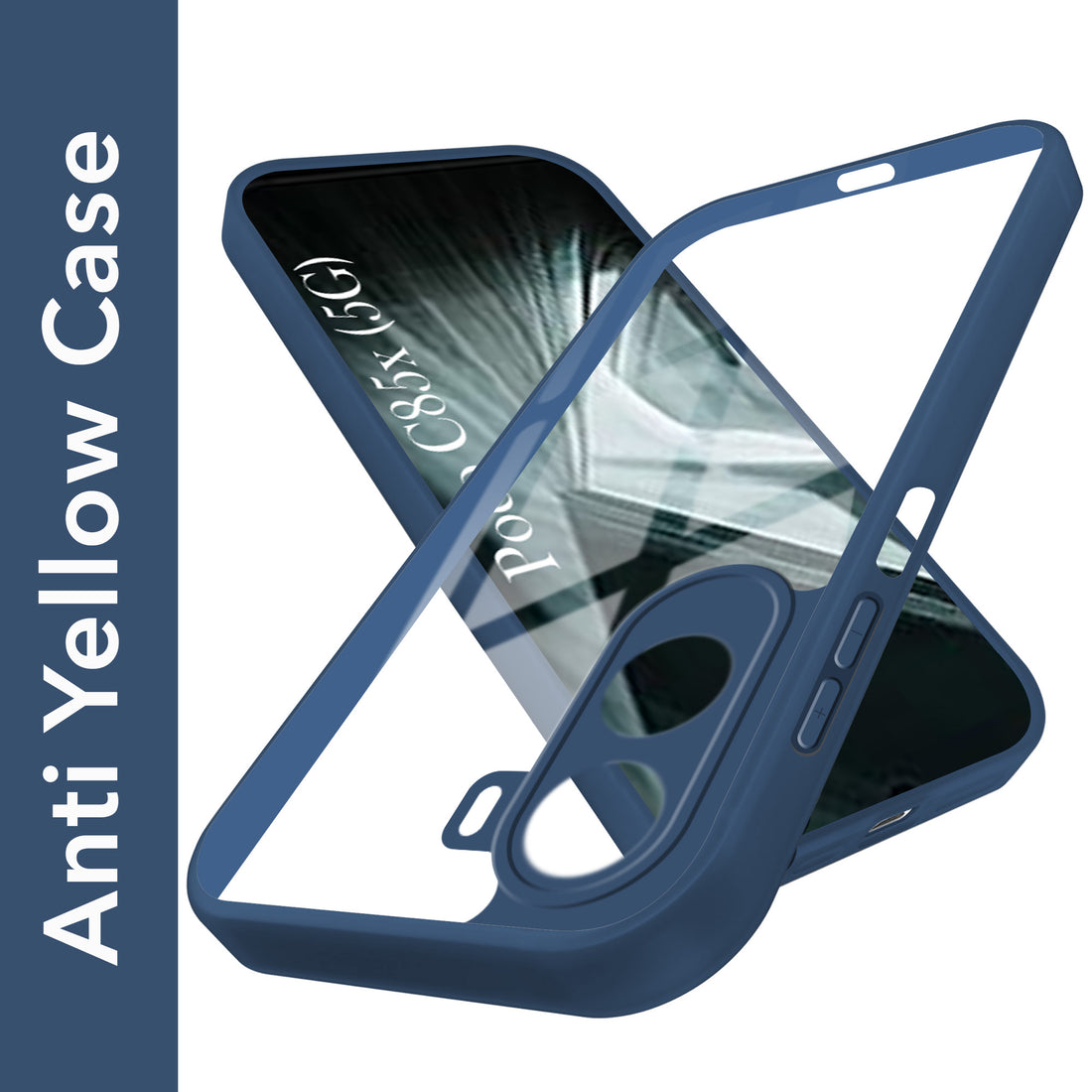 For Poco C85x 5G Back Cover Case Ultra-Hybrid (Lifetime Anti Yellow | Anti Scratch | Crystal Clear Shockproof)