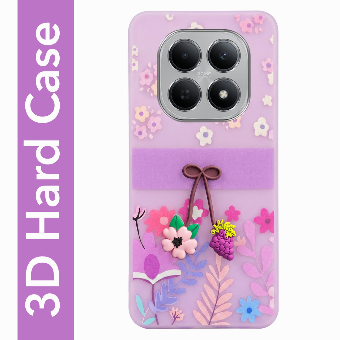 For Poco M8 5G Back Cover Case (3D Cute Cartoons | Hard Back Side Soft | Matte Premium Finish | HD Printing)