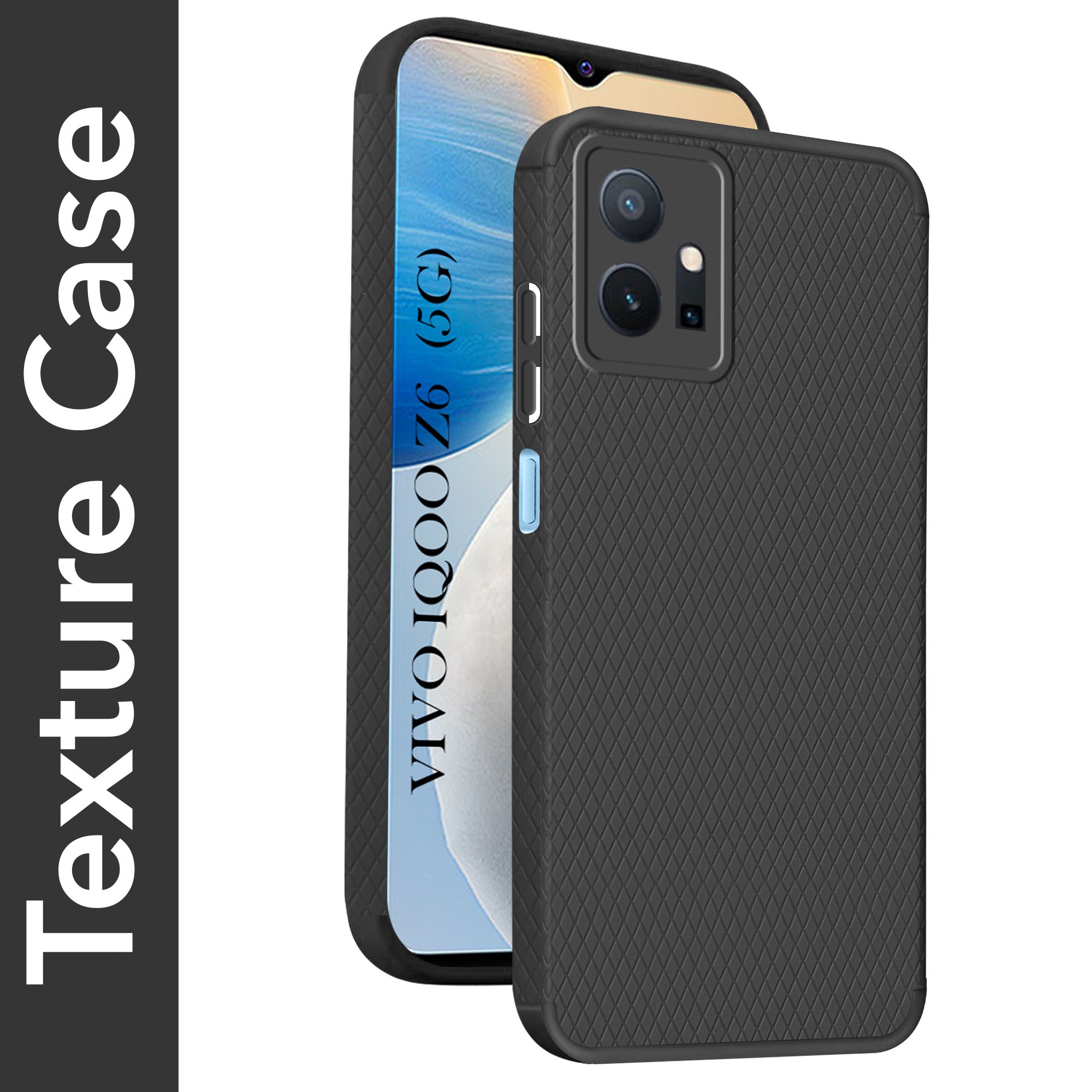 For Vivo iQOO Z6 5G Back Cover Case (Liquid Silicone | Side Grip | Camera Protection)