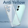 For Poco X8 Pro Back Cover Case Lifetime Anti-Yellow Clear (Sleek Hard Crystal | Shockproof and Camera Protection)