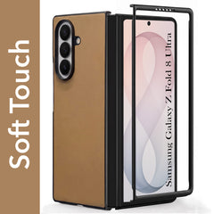 For Samsung Galaxy Z Fold 8 Ultra Premium Cover Case (Soft Leater Touch | Interior Protective Cloth | Slim 360* Protection)