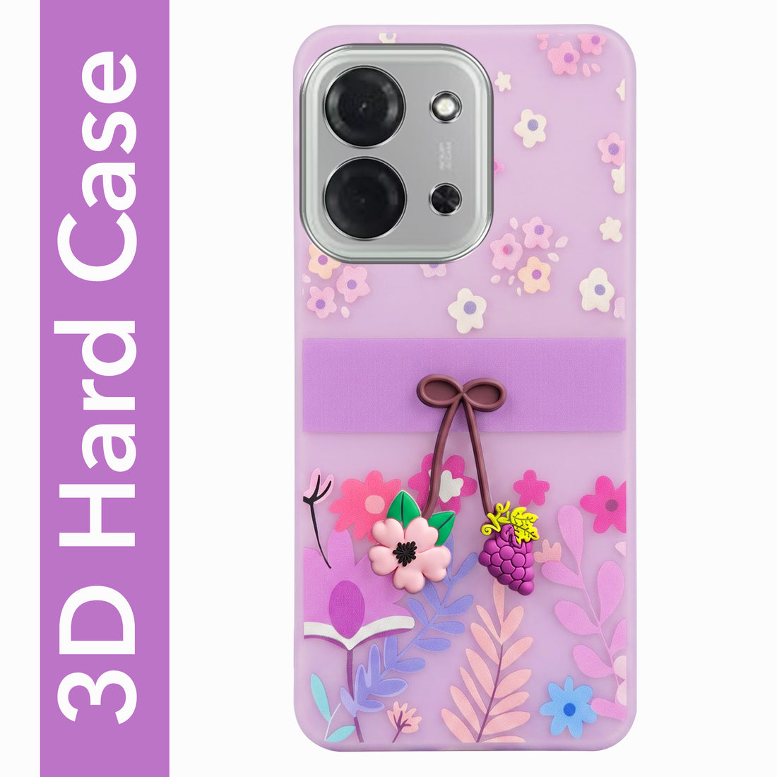 For Poco C85 5G Back Cover Case (3D Cute Cartoons | Hard Back Side Soft | Matte Premium Finish | HD Printing)