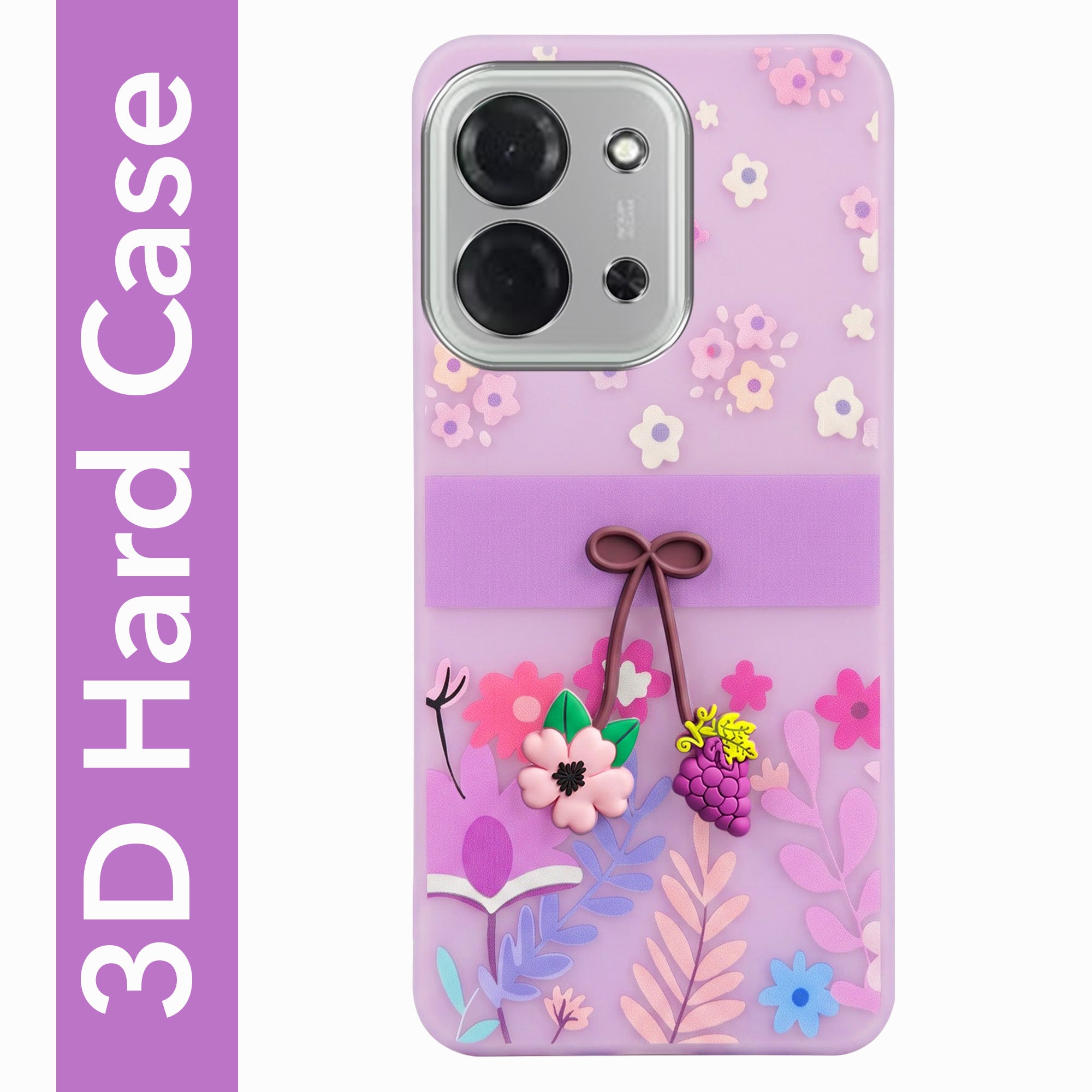 For Poco C85 5G Back Cover Case (3D Cute Cartoons | Hard Back Side Soft | Matte Premium Finish | HD Printing)