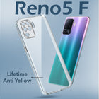 For Oppo Reno5 F | Reno 5F Back Cover Case (Hard Anti Yellow Clear Case | Drop & Camera Protection | Shockproof Polycarbonate)