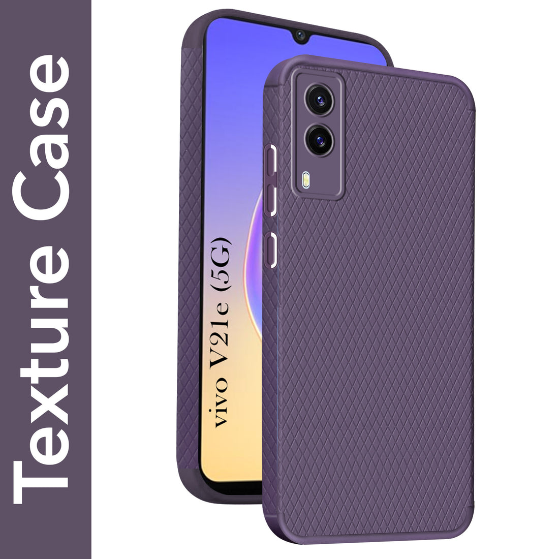 For Vivo V21e 5G Back Cover Case (Liquid Silicone | Side Grip | Camera Protection)