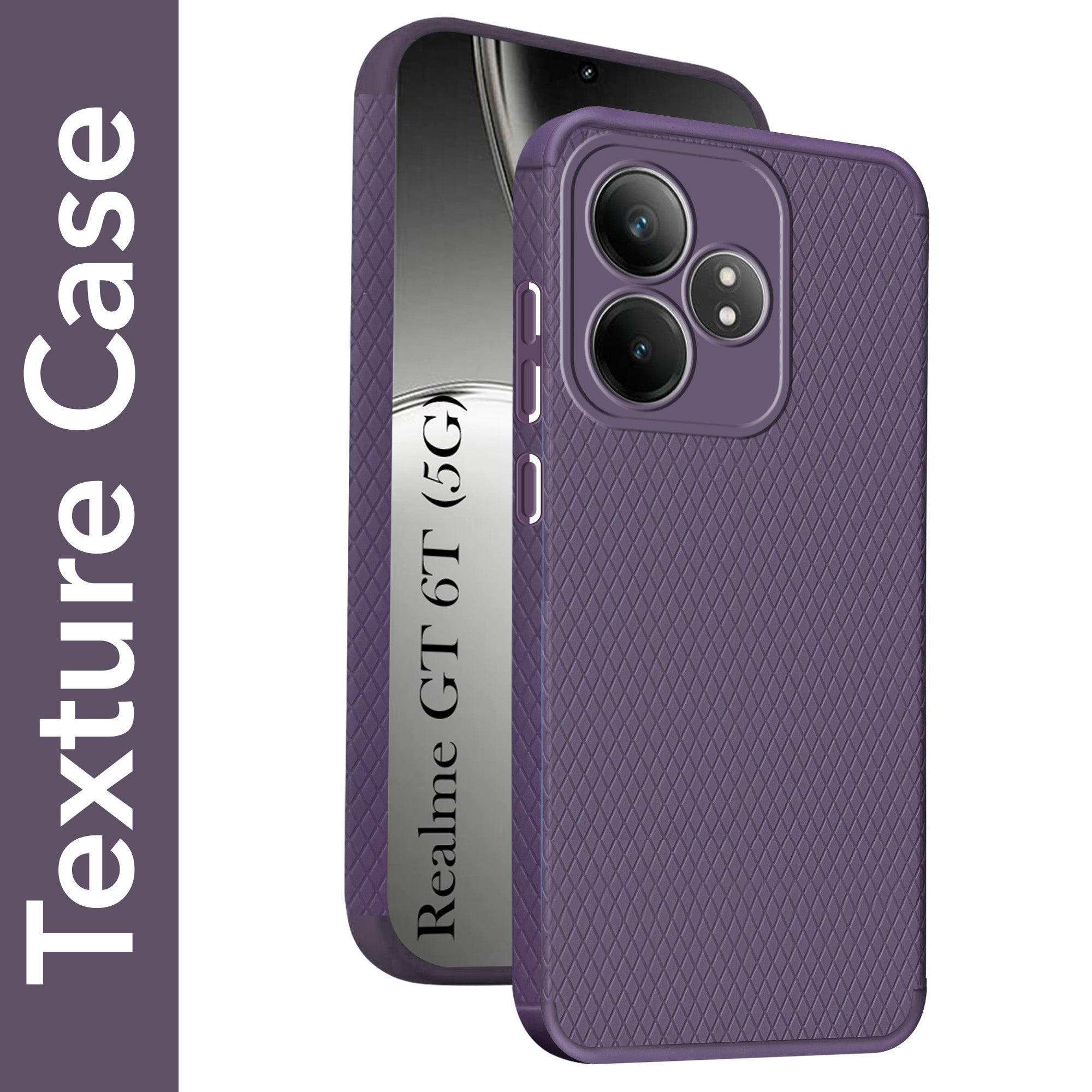 For Realme  GT 6 | GT 6T 5G Back Cover Case (Liquid Silicone | Side Grip | Camera Protection)