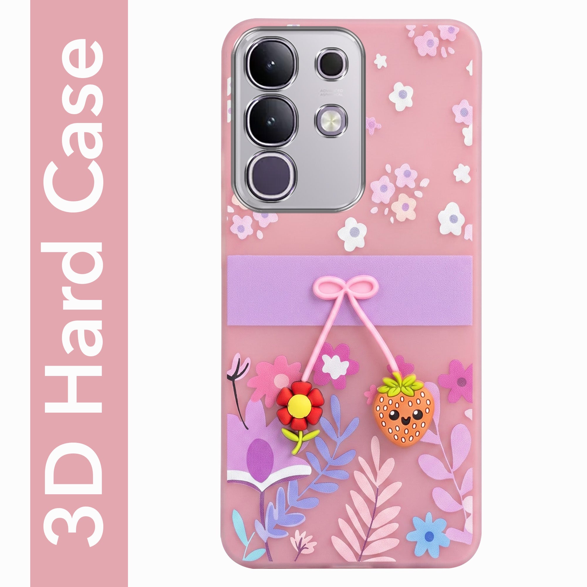 For Vivo iQOO Z10x Back Cover Case (3D Cute Cartoons | Hard Back Side Soft | Matte Premium Finish | HD Printing)