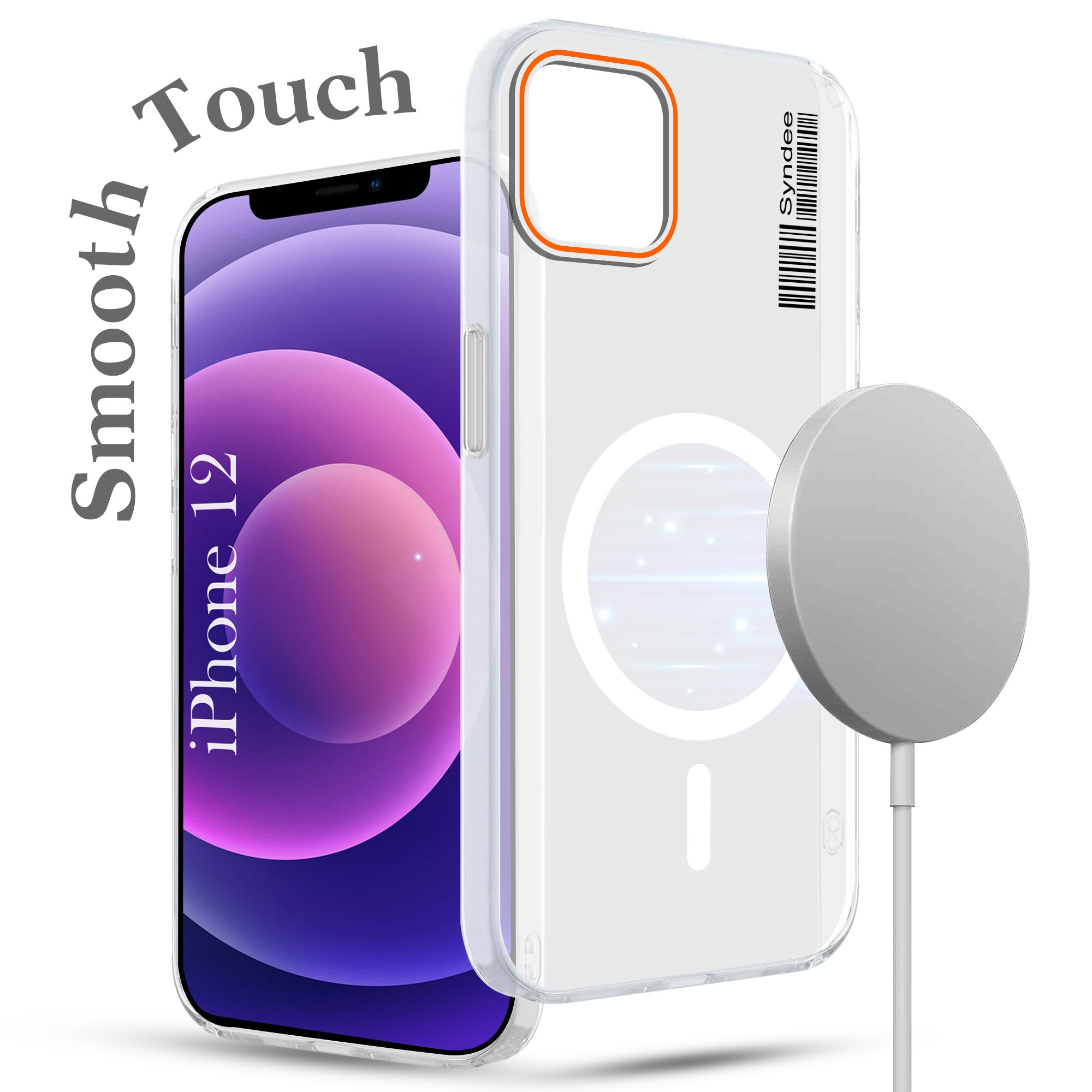 For Apple iPhone 12 Back Cover Case (Soft Touch | Camera Bump Protection | MagSafe Compatible | Matte Finish)