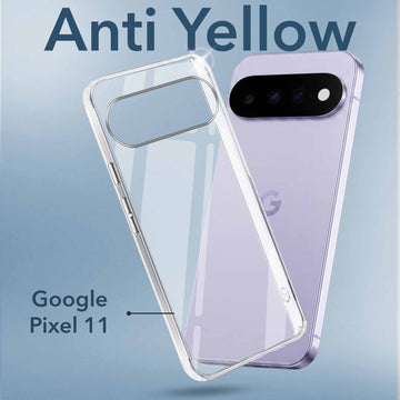 For Google Pixel 11 Back Cover Case Lifetime Anti-Yellow Clear (Sleek Hard Crystal | Shockproof and Camera Protection)