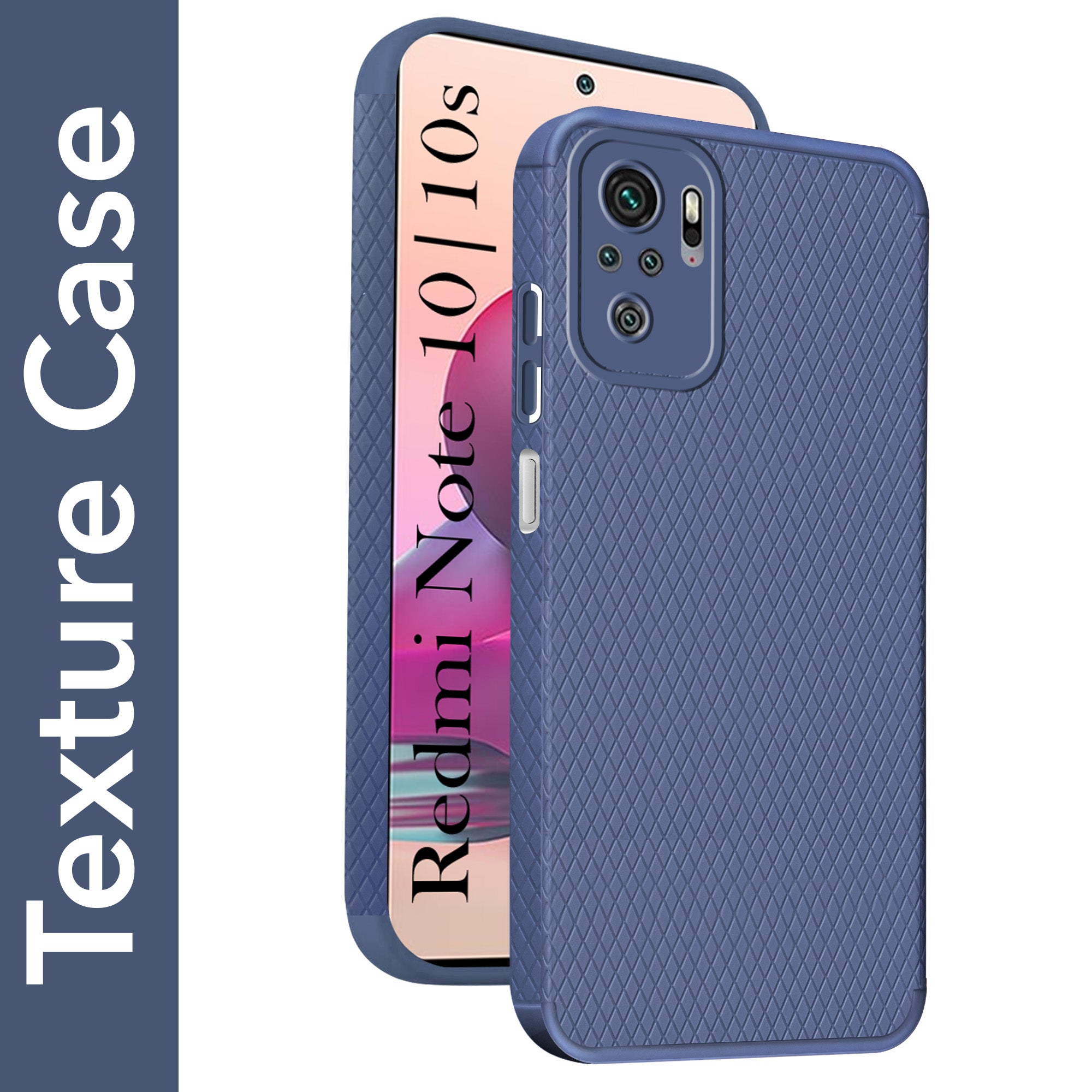 For Xiaomi Mi Redmi Note 10 | Note 10S Back Cover Case (Liquid Silicone | Side Grip | Camera Protection)