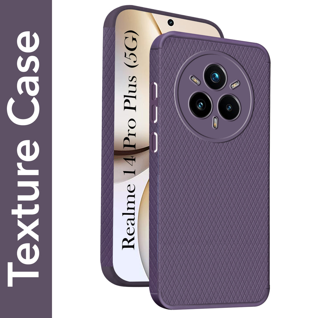 For Realme 14 Pro Plus 5G Back Cover Case (Liquid Silicone | Side Grip | Camera Protection)