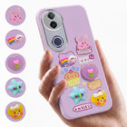 For Vivo T4R Back Cover Case (3D Cute Cartoons | Hard Back Side Soft | Matte Premium Finish | HD Printing)