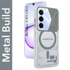 For Realme C83 5G Metallic Back Cover Case (Metallic Camera Protection & Buttons | Translucent Milky Shade | Hard Polycarbonate)