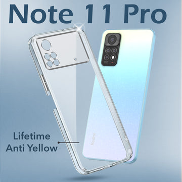 For Xiaomi Redmi Note 11 Pro |11 Pro 5G |11 Pro Plus 5G Back Cover Case (Hard Anti Yellow Clear Case | Drop & Camera Protection | Shockproof Polycarbonate)
