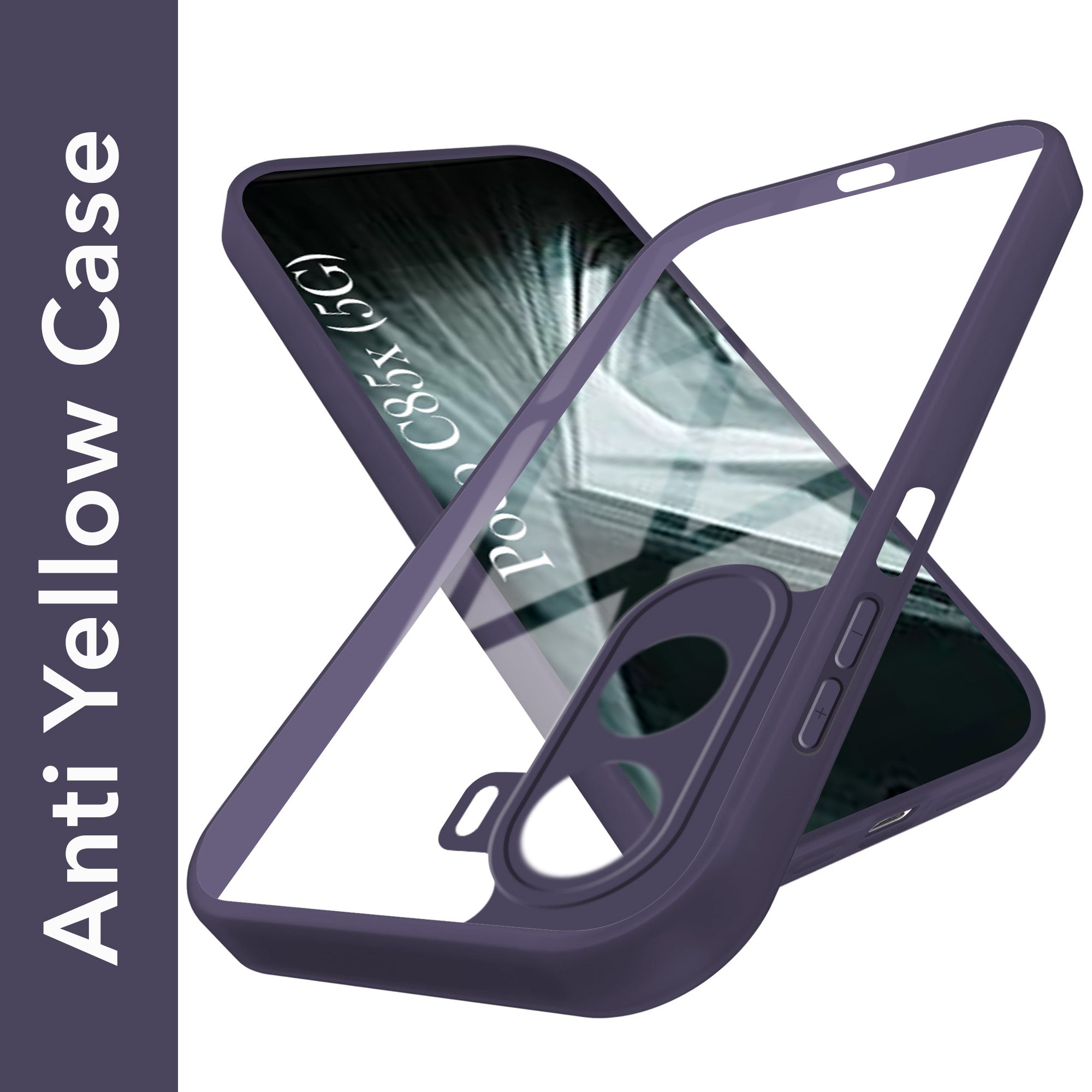 For Poco C85x 5G Back Cover Case Ultra-Hybrid (Lifetime Anti Yellow | Anti Scratch | Crystal Clear Shockproof)