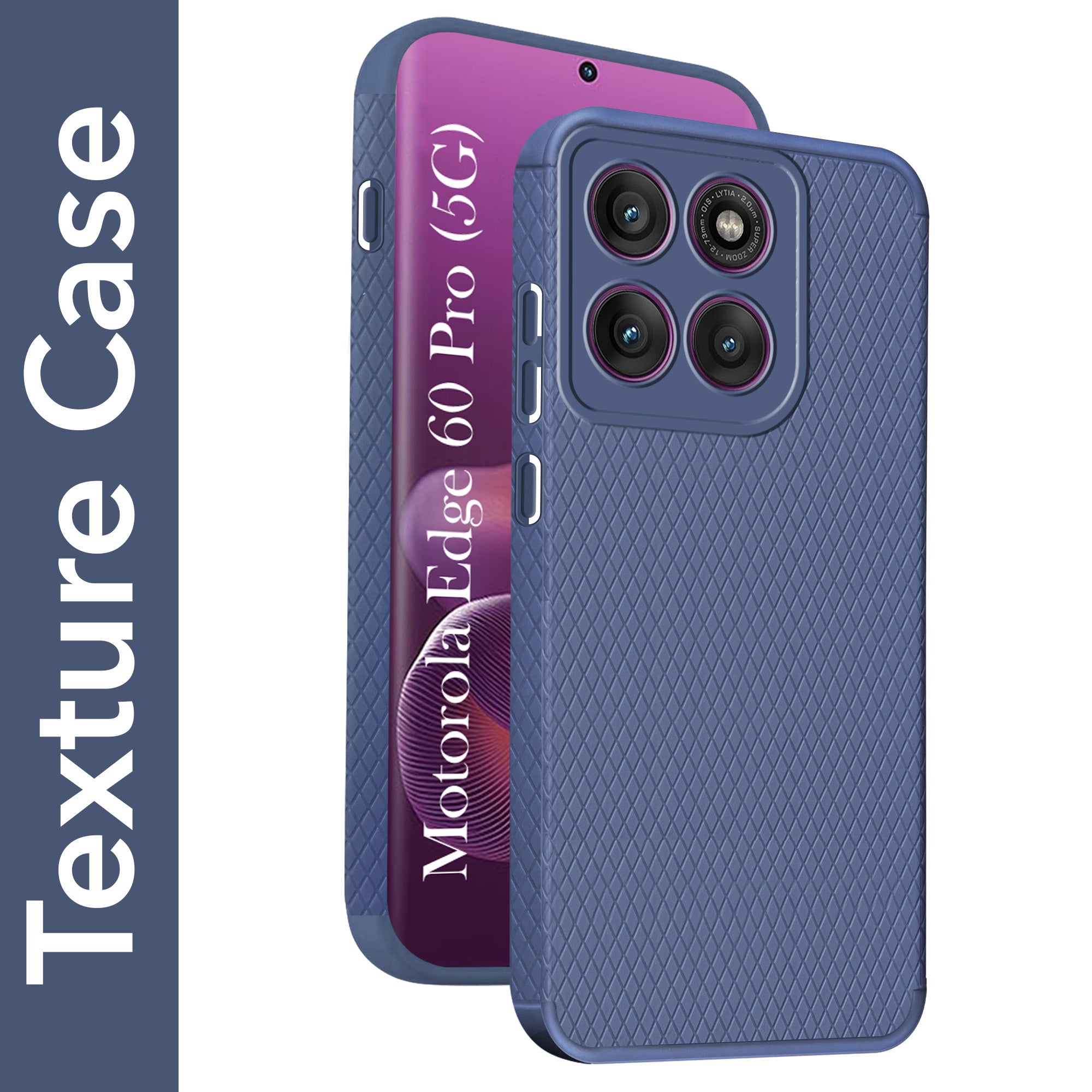 For Motorola Moto Edge 60 Pro Back Cover Case (Liquid Silicone | Side Grip | Camera Protection)