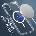For Samsung Galaxy M17e Back Cover Case Lifetime Anti-Yellow MagSafe Compatible Clear (Sleek Hard Crystal | Shockproof and Camera Protection)