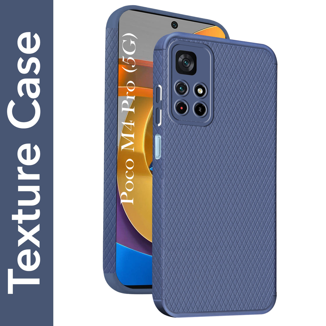 For Poco M4 Pro 5G Back Cover Case Liquid Silicone (Camera Protection | Side Grip Texture | Soft and Flexible)